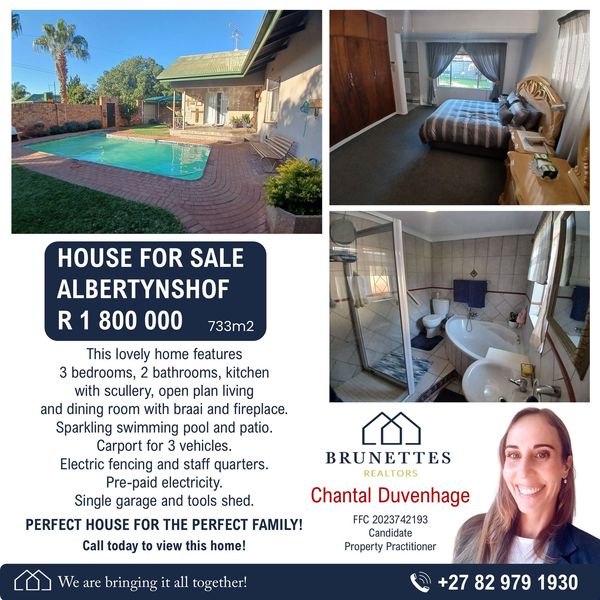 NEW LISTING – House For Sale in Albertynshof, Kimberley