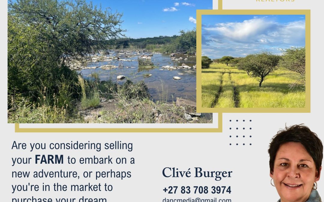 Thinking of selling or buying your farm? Looking for farms to sell? Contact Clivé today!