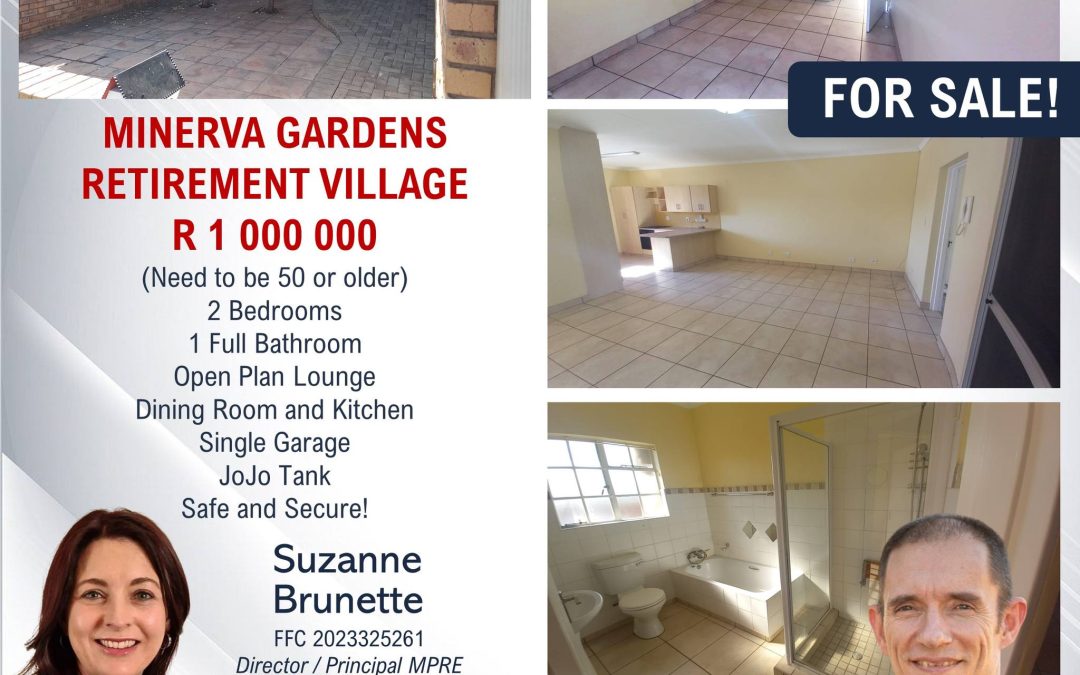 Minerva Gardens Retirement Village – 2 Bedroom House For Sale!