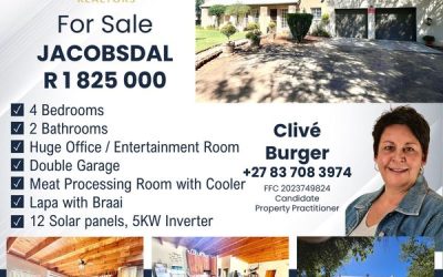 New Listing! 4 Bedroom House For Sale in Jacobsdal