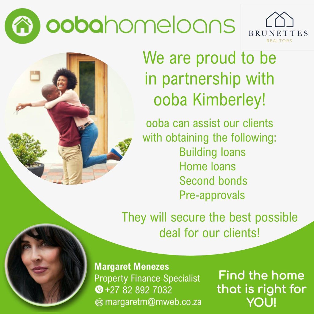 Brunettes Realtors in Kimberley - In Partnership with OOBA Homeloans in Kimberley - Real Estate Agency - Agent Near Me - Margaret Menezes